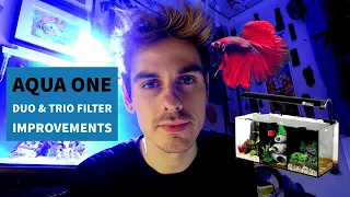 aqua one betta duo & trio filter improvements - upgrade your filteration with a simple modification