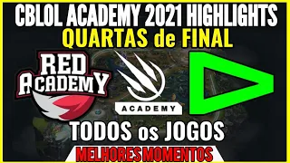 CBLOL ACADEMY RED vs LOUD Highlights Todos os Jogos | CBLOL Academy 2021 1ª Etapa Quartas de Final