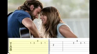 A Star Is Born - Always Remember Us This Way (Lady Gaga) (Easy Guitar Tabs Tutorial)