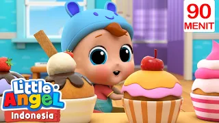 Kue Muffin dan Es Krim | Little Angel Bahasa Indonesia | Kartun dan Lagu Anak