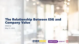 The relationship between ESG and company value