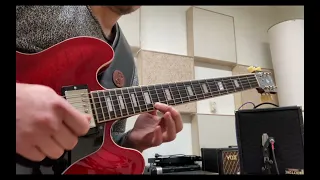 Gibson 335 figured and Mini-Brute II - modern jazz tone #2