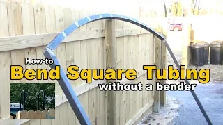 How to bend square tubing without a bender - metal fabrication