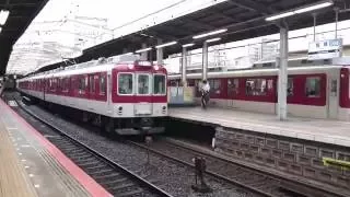 近鉄　鶴橋駅 大阪線・奈良線同時発車