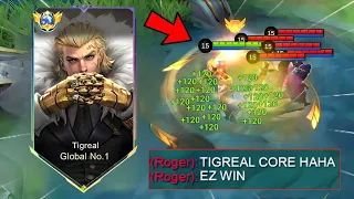 TIGREAL NEW 1 HIT DELETE BUILD!! (enemy laughing at my build)