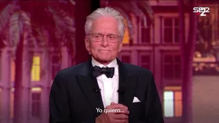 “Significa mucho para mí”: un emocionado Michael Douglas recoge la Palma de Honor en Cannes