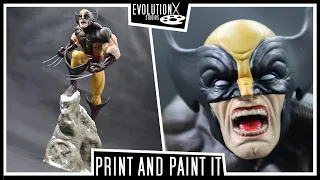 3D Printed Wolverine Quarter Scale Statue