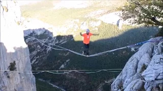 New Free Solo Highline World Record by Friedi Kühne - Extended Version