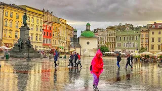 Poland Walking Tour: Discover the Charm of old town krakow in a gentle drizzle