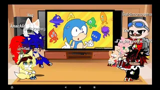 Sonic characters react to Sonic. EXE part 2 (still cringe)