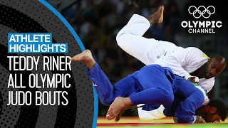 All Teddy Riner 🇫🇷 Olympic Medal Bouts! | Athlete Highlights