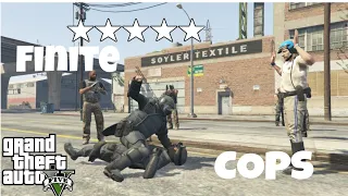 GTA 5 : Assaut du commissariat La Mesa (5 étoiles) FINITE COPS MOD by SilverFinish #MOD #GTA