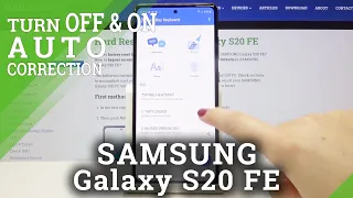 How to Turn On SwiftKey Keyboard Autocorrection in SAMSUNG Galaxy S20 FE – Keyboard Settings