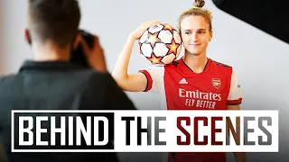 Champions League media day! | Behind the scenes at Arsenal training centre