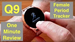 RUNDOING Q9 IP67 Waterproof Period Tracker Women's health/fitness Smartwatch: One Minute Overview