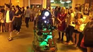 Steampunk Dalek showing his moves