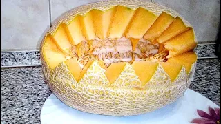 Домашняя дыня/homemade melon/Мускусная дыня с мятно-манговым вкусом.