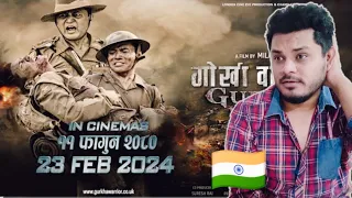 GURKHA WARRIOR - NEPALI MOVIE REACTION | OFFICIAL TRAILER 2024 | MILAN CHAMS FILM