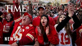 Football Fans React to the Chiefs Super Bowl LVIII Win Against the 49ers