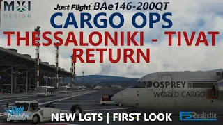 MSFS | New MXI Design Thessaloniki Scenery - JustFlight 146-200QT Ops on VATSIM + FSRealistic Pro!