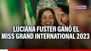 🔴🔵¡Perú en lo alto! Luciana Fuster fue la ganadora de Miss Grand International 2023