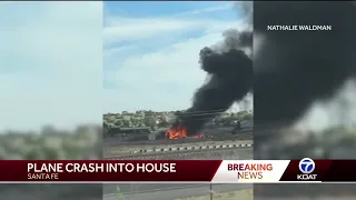Plane crashes into home in Santa Fe, New Mexico