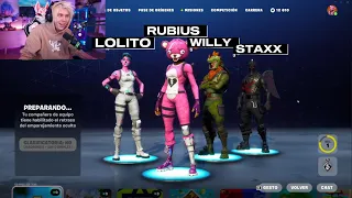 RUBIUS, WILLY, STAXX y LOLITO juegan al nuevo FORTNITE OG #1 🤖