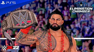 WWE 2K22 - Elimination Chamber 2023 Full Show | PS5™ [4K60]