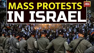 Mass Protests In Israel Over Netanyahu's Judicial Reforms, Tel Aviv Airport Shut, Workers On Strike