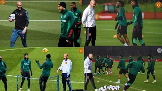 ZIDANE'S RED DAWN:MANCHESTER UNITED EXCLUSIVE TRAINING FOOTAGE AHEAD OF FA CUP FINAL SHOWDOWN