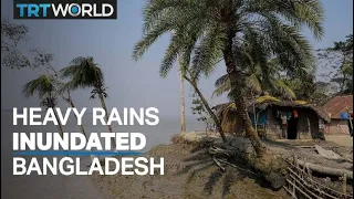 Heavy rains and flooding are inundating northeast Bangladesh