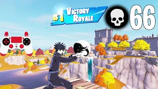 66 Elimination Solo Squads Gameplay "Build / Zero Build" Wins (New Jujutsu Kaisen Fortnite)