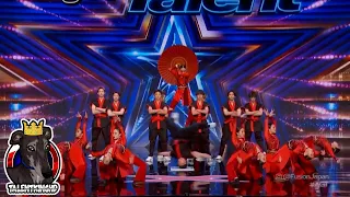 Fusion Japan Full Performance & Judges Comments America's Got Talent 2022 Auditions Week 2 S17E02