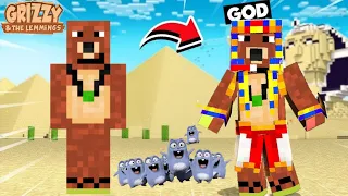 Minecraft, But Grizzy The Lemmings  Become Egyptian GOD @CarryDepie@epicdipic @ProBoiz95