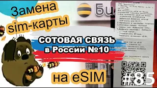 Сотовая связь в России: Замена sim карты на eSim в салоне Билайн