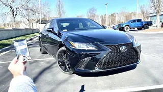 2023 Lexus ES 350 F Sport: Start Up, Exhuast, Test Drive, Walkaround, POV and Review