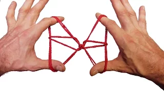 Cat's Cradle String Trick! Butterfly String Figure Step By Step