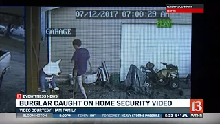 Burglary caught on home security video