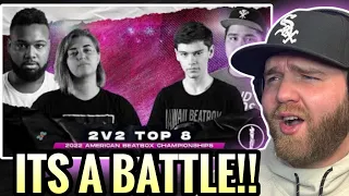 BEATBOX BATTLES BABY!! | HERSHE & KING INERTIA vs COOKIE DOUGH | 2v2 Top 8 Battle | American Beatbox