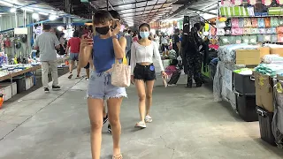 4K🇹🇭 Talad Nok Hook Night Market Walk / ตลาดนกฮูก นนทบุรี ล่าสุด, Thailand (Bangkok Mrt Line)