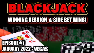 🎴Blackjack @El Cortez Casino • 10 to 1 Side Bet Wins 💲Winning Session 💥Episode 7