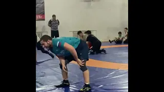 Адам Сайтиев со своим учеником Разамбеком Жамаловым 🤼‍♂️