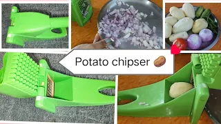 HONEST REVIEW OF *Plastic french fry chipser* Potato🥔🥕🍠chipser/MEESHO UNBOXING😍Price in the video😜✌️