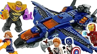 Marvel LEGO Avengers End Game! Ultimate Quinjet! Go! Take Infinity Stone from Thanos! #DuDuPopTOY