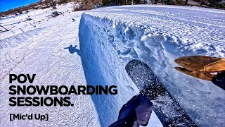 POV: FUN DAY Snowboarding BUCK HILLS Park! [Mic'd up]