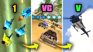 3 Stars Wanted Level in GTA Games (Evolution)