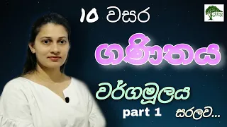 ගණිතය 10 වසර වර්ගමූලය(දෙවෙනි පාඩම) | Grade 10 math 2nd lesson-Square root of number | Part 1