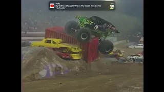 Monster jam 2004 world finals craziest crashes!