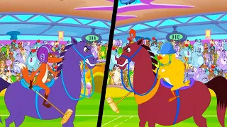 Horse Team Battle! 🐎  | Eena Meena Deeka | Cartoons for Kids | WildBrain Happy