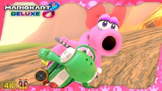 Mario Kart 8 Deluxe DLC ⁴ᴷ Rock Cup (200cc 3-Star Rank) Birdo gameplay